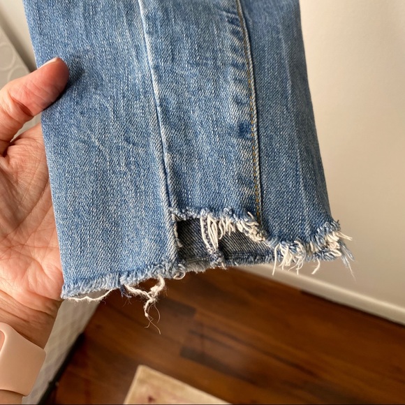 Zara Women Two Toned Premium Denim Collection Crop Ankle Jeans Size 4 - Picture 11 of 12